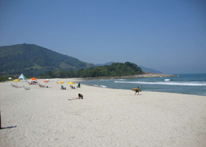 Praia de Camburizinho em São Sebastião