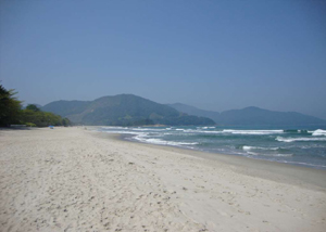 Praia de Camburi em São Sebastião