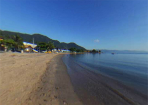 Praia do Pontal da Cruz em São Sebastião